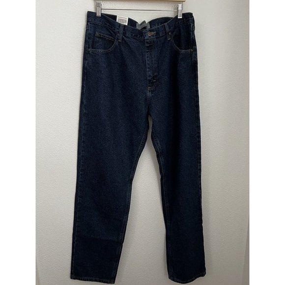 WRANGLER AUTHENTICS MENS JEANS ( NEW ) 36 X 36 ZM200RD Dark Blue - Picture 1 of 7